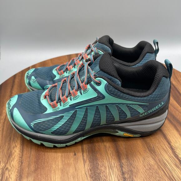 Merrell Siren Edge 3 Shoes Womens Size 7.5 Trail Hiking Polar Wave Outdoor - Picture 3 of 8